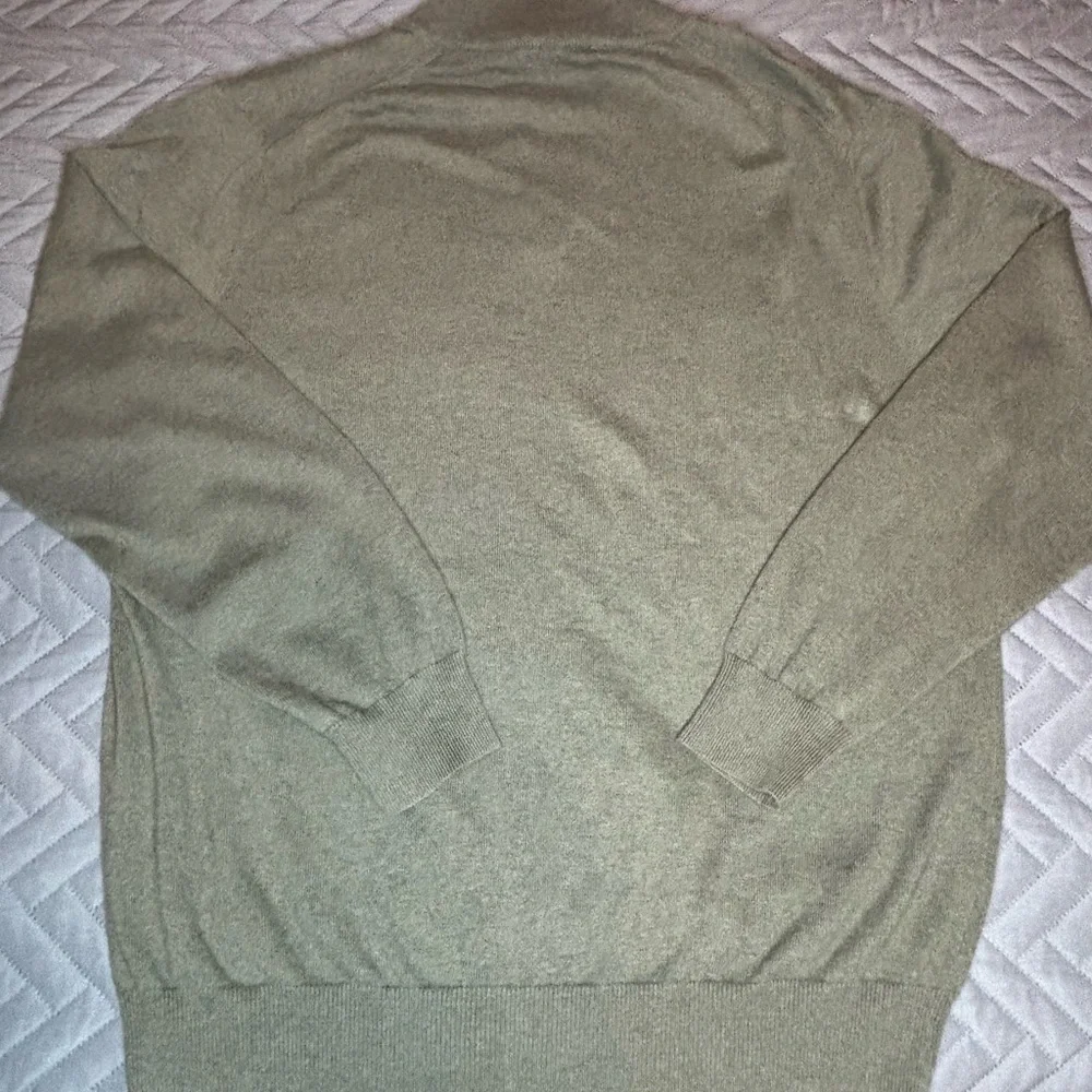 Jos‎ A Bank Signature Collection Green Pima Cotton Sweater 1/4 Button Down Fall